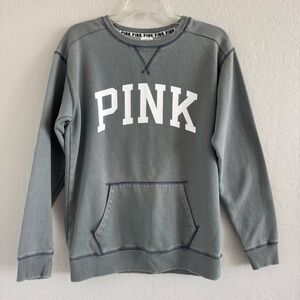 PINK Victoria's Secret Crewneck Sweatshirt with Kangaroo Pocket XS